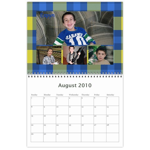 2010 Calendar By Sarah Aug 2010