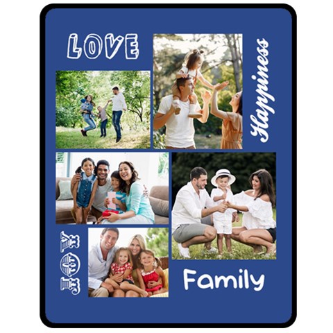 Personalized Family Medium Blanket By Joe 60 x50  Blanket Front