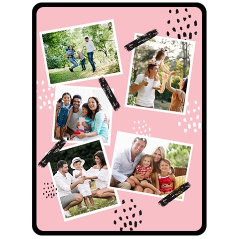 Family Photo Large Blanket By Joe 80 x60  Blanket Front