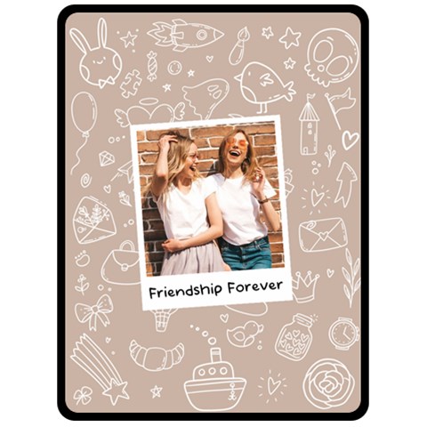 Personalized Photo Large Blanket By Joe 80 x60  Blanket Front