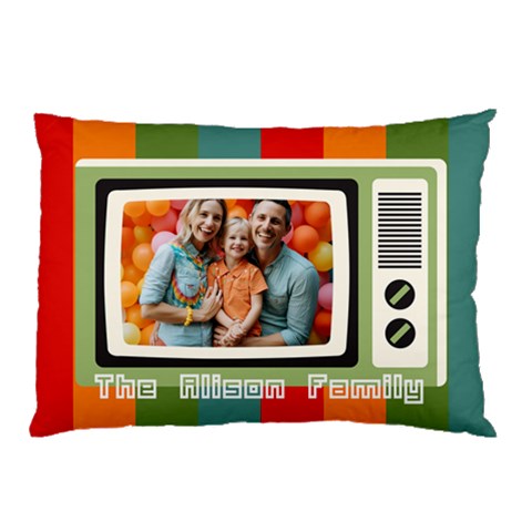 Tv Frame Pillow By Oneson 26.62 x18.9  Pillow Case