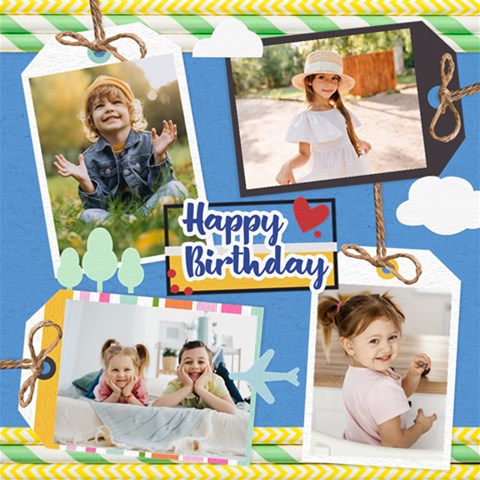 Personalized Happy Birthday Scrapbook By Joe 12 x12  Scrapbook Page - 1