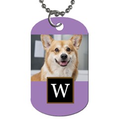 Photo Initial Dog Tag - Dog Tag (One Side)