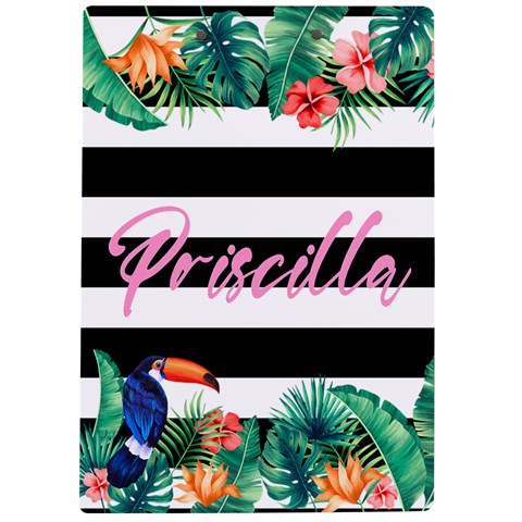 Tropical Name Acrylic Clipboard By Joe Back