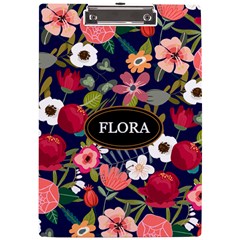 Floral Name Acrylic Clipboard - A4 Acrylic Clipboard