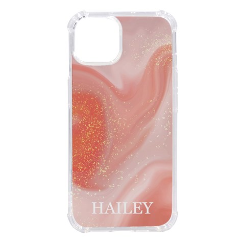 Personalized Marble Name Phone Case By Joe Front
