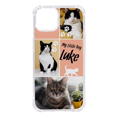 Personalized Cat Photo Name Phone Case By Joe Front