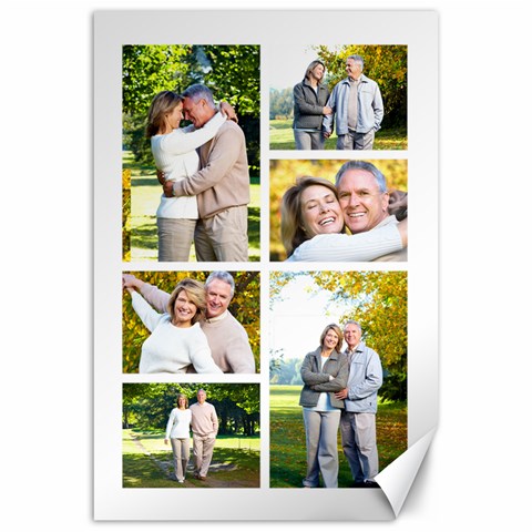 6 Photo Personalised Collage By Oneson 19.62 x28.9  Canvas - 1