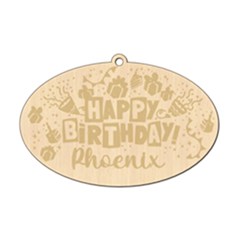 Personalized Happy Birthday Wood Ornament