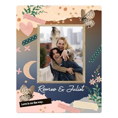 Personalized Couple Name Collage Style Large Blanket (5 styles) - Two Sides Premium Plush Fleece Blanket (Large)