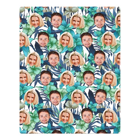 Personalized Couple Many Faces Hawaii Blanket By Joe 80 x60  Blanket Front