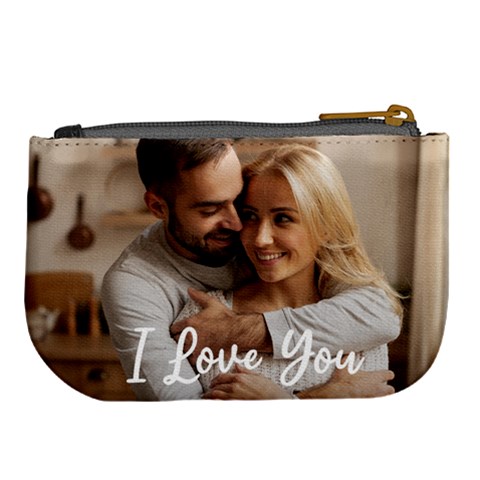 Personalized Couple Photo Anniversary Large Coin Purse By Joe Back