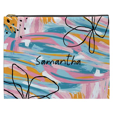 Personalized Paint Cosmetic Bag Cosmetic Bag By Katy Front