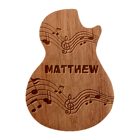 Personalized Music Guitar Picks Set By Katy Front