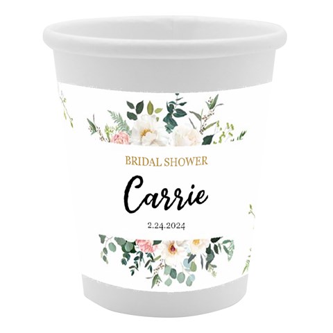 Personalized Celebration Name Date Paper Cup By Joe Center