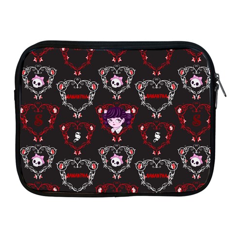 Gothic Girl Personalized Name Ipad Case  By Katy Front