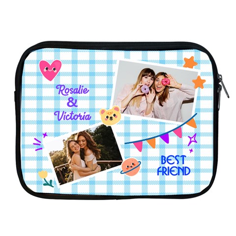 Friendship Personalized Name And Photo Ipad Case By Katy Front