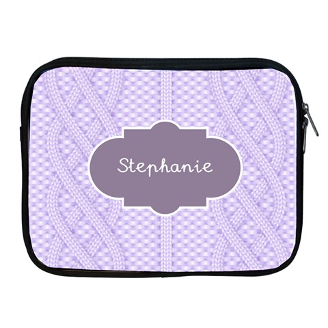 Knit Style Personalized Name Ipad Case By Katy Front