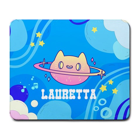 Cat Space Name Mousepad By Katy 9.25 x7.75  Mousepad - 1