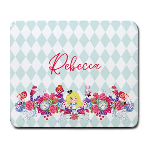 Alice In Wonderland Personalized Name Mousepad By Katy 9.25 x7.75  Mousepad - 1