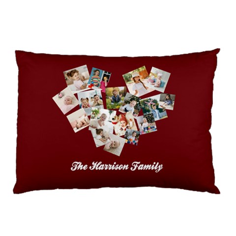Personalized Photo Any Text Family Name Pillow Case By Joe Back