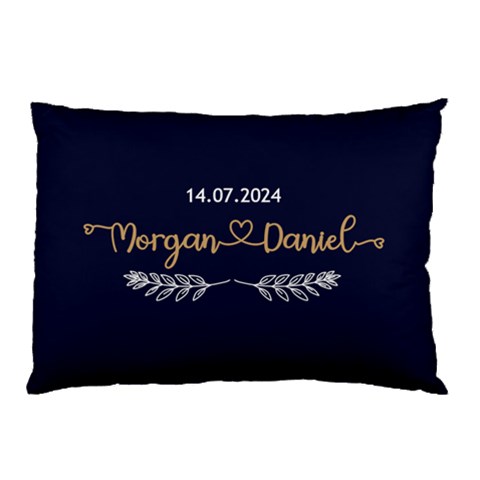 Personalized Wedding Couple Name Pillow Case By Joe Back