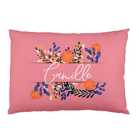 Personalized Floral Name Pillow Case By Joe Front