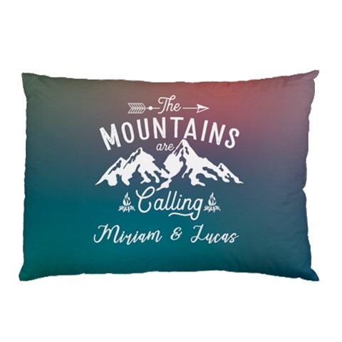 Personalized The Mountain Are Calling Name Pillow Case By Joe Front