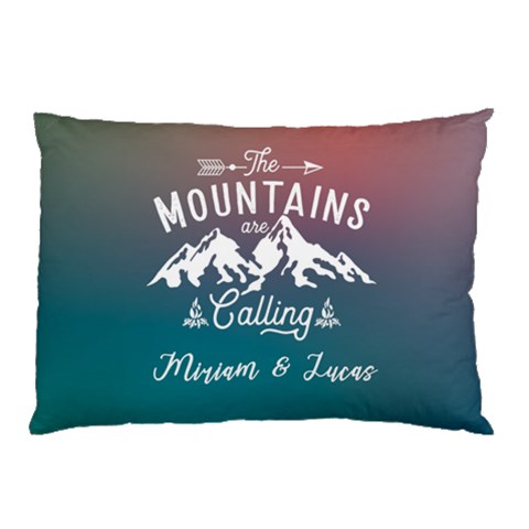 Personalized The Mountain Are Calling Name Pillow Case By Joe Back