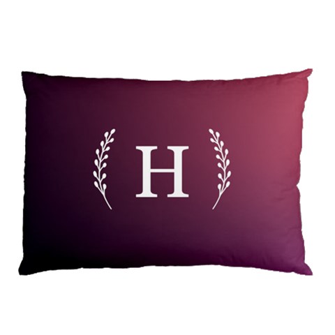 Personalized Initial Pillow Case By Joe Back