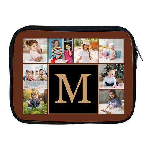 Personalized Initial Photo Ipad Zipper Case By Joe Front