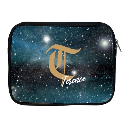Personalized Initial Name Starnight Ipad Zipper Case By Joe Front