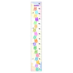 Personalized Jelly Bear Name Growth Chart Height Ruler For Wall