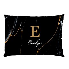 Personalized Initial Name Marble Pillow Case - Pillow Case (Two Sides)