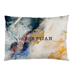 Personalized Initial Name Marble Pillow Case - Pillow Case (Two Sides)