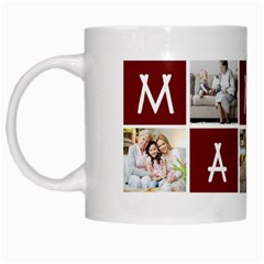 Personalized 5 Family Photo Any Text Mug - White Mug
