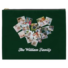 Personalized Photo Any Text Family Name Cosmetic Bag - Cosmetic Bag (XXXL)
