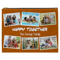 Personalized Photo Family Love Any Text Cosmetic Bag - Cosmetic Bag (XXXL)