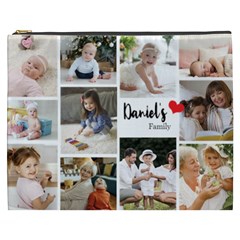 Personalized Photo Family Name Any Text Cosmetic Bag - Cosmetic Bag (XXXL)