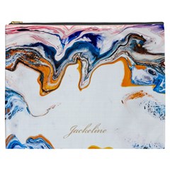 Personalized Name Marble Cosmetic Bag - Cosmetic Bag (XXXL)