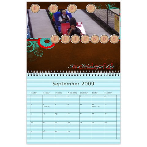 Calendar Of Vacation By Tammy Hughes Sep 2009