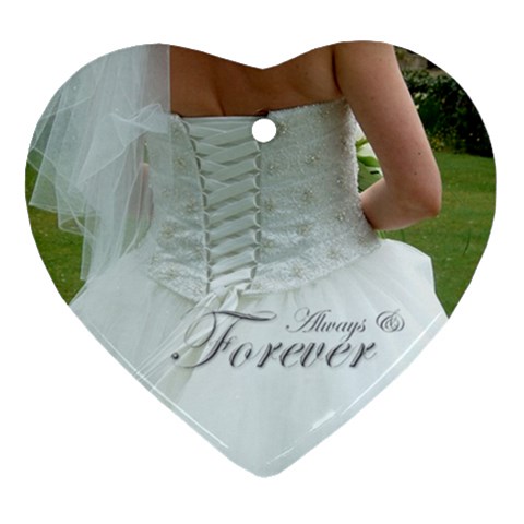 Always & Forever Bridal Ornament By Catvinnat Back