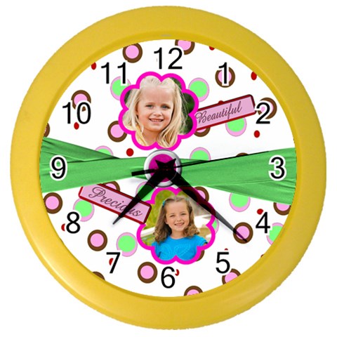 Girly Girl Clock By Danielle Christiansen Front