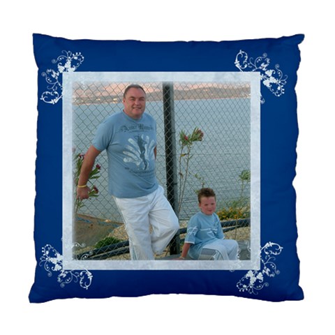 Litle Boy Blue Cushion Cover By Catvinnat Front