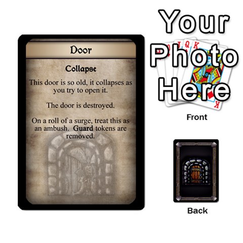 Descent Quest Door Cards By Jack Reda Front - Heart4
