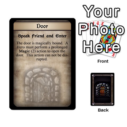 Descent Quest Door Cards By Jack Reda Front - Spade4