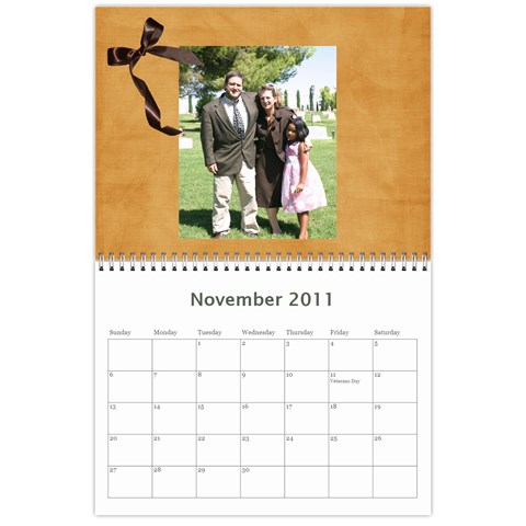 Prisbrey Calendar By Rebekah Prisbrey Nov 2011