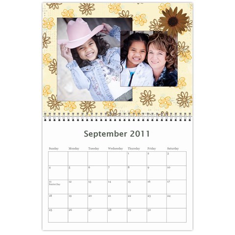Prisbrey Calendar By Rebekah Prisbrey Sep 2011