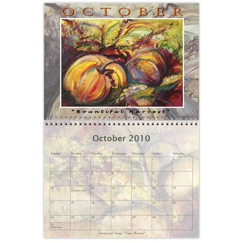 Sharimac Calendar By Alana Oct 2010