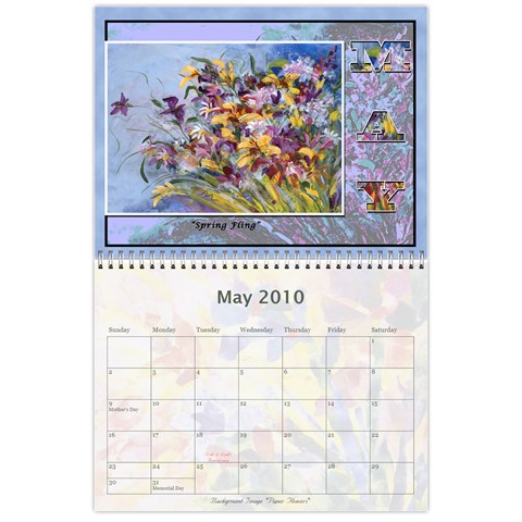 Sharimac Calendar By Alana May 2010